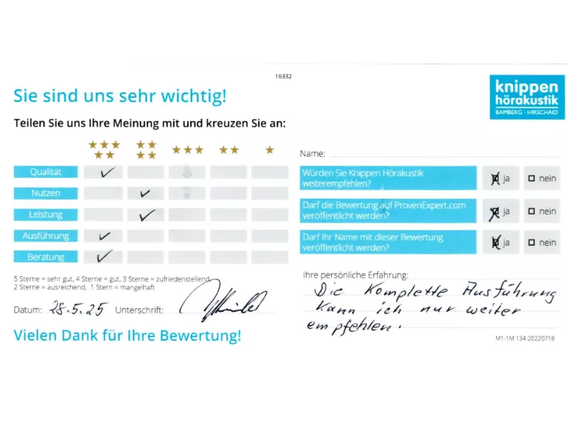 Handschriftliche Bewertung Juni 2025 Handschriftliche Bewertung Juni 2025