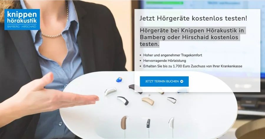 Hörgerätetest bei Knippen Hörakustik in Bamberg und Hirschaid